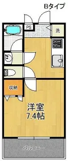 フジパレス貝塚半田【2階】の間取り