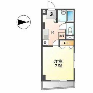 AZUR TORII(アジュールトリイ)【4階】の間取り