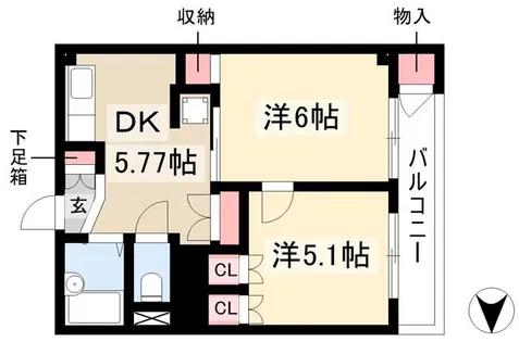 サンビル【304号室】の間取り