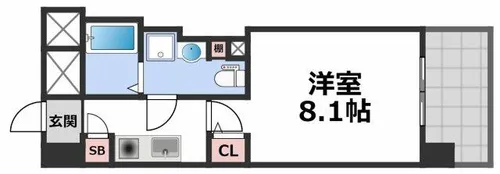 グラマシー京橋【10階】の間取り