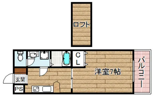 Fパティオ【203号室】の間取り