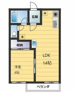 ユトリロ芦原駅【2階】の間取り