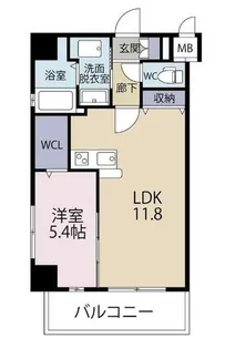 パークテラス浅生【301号室】の間取り