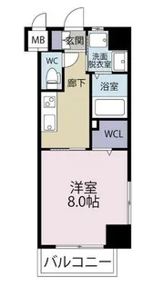パークテラス浅生【802号室】の間取り