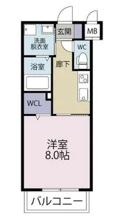 パークテラス浅生【303号室】の間取り