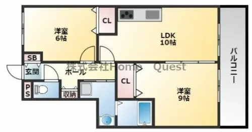 メゾン・ド・サカエ【301号室】の間取り