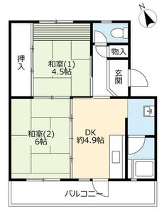 URひよどり台【1180206号室】の間取り