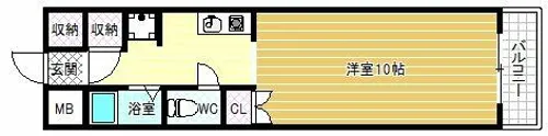 マンション福寿【2階】の間取り