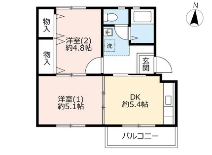 UR鶴山台【0450308号室】の間取り