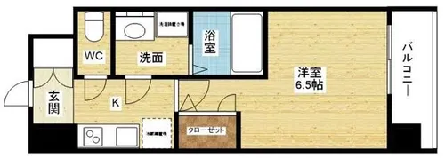 レジュールアッシュ三国本町【2階】の間取り