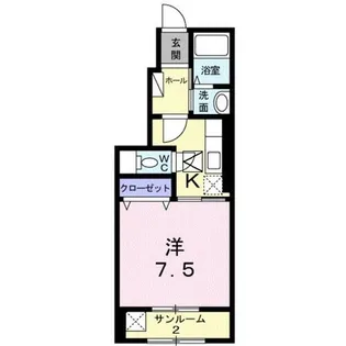 Bella Luce【0101号室】の間取り