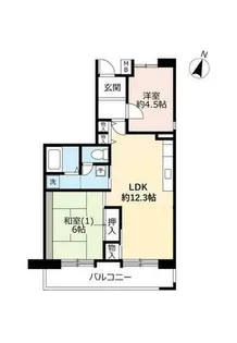 URアーベイン東三国【0010101号室】の間取り