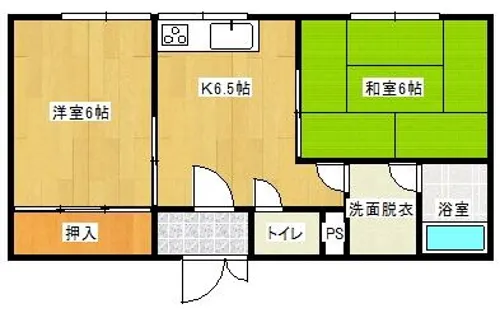 ルナコート【106号室】の間取り