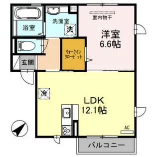 グリュック ハイム【1階】の間取り