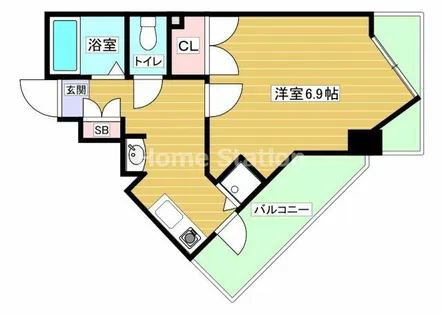 大阪府大阪市北区大淀中2丁目【マンション】の間取り