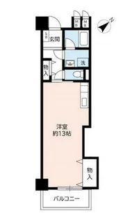 URリバーサイドさぎす【0010916号室】の間取り