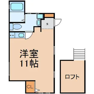 ブリリアントアパートメント伝馬【101号室】の間取り