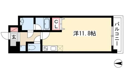 CORONET INAEI【1階】の間取り