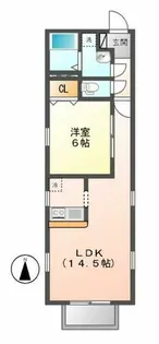 グランレーヴ金山Ⅱ【3階】の間取り