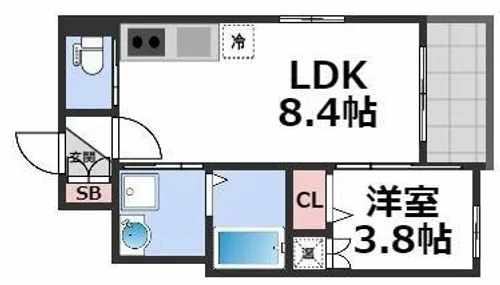 F asecia mira【2階】の間取り