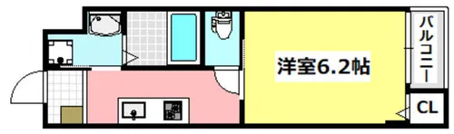 ローズミード総持寺【1階】の間取り