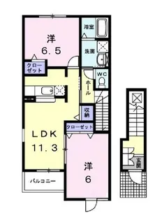 ノーチェ【0201号室】の間取り