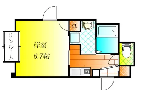 オーシャン青山【3階】の間取り