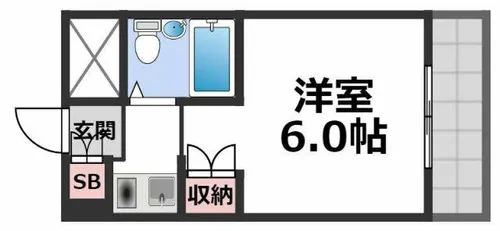 ネオコート天王寺【5階】の間取り