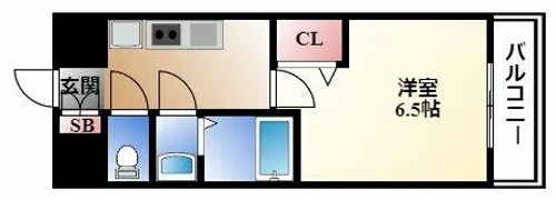 プレサンス広小路通今池【3階】の間取り