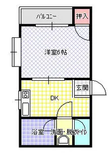 ハイツSUZUKA【201号室】の間取り