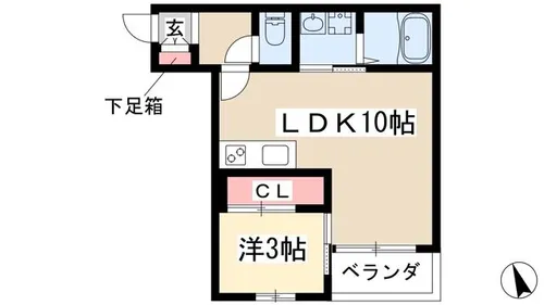 Ratcliffe【2階】の間取り