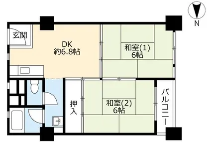 UR千島【0031451号室】の間取り