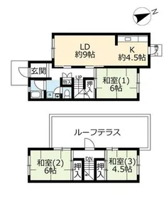 URタウンハウス岩岡【0100001号室】の間取り