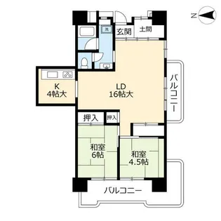 UR到津南【0011201号室】の間取り
