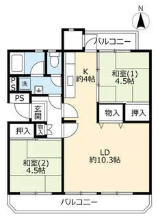 UR花園【0120304号室】の間取り