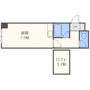 ノースランド真駒内【3階】の間取り