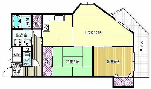 リベルテ田中【5階】の間取り