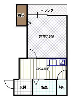 メゾン貞光【301号室】の間取り