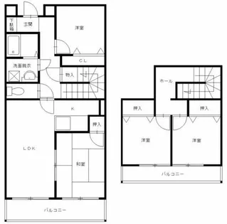ハイツホロン【4階】の間取り
