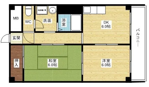 リアライズ神崎川駅前【6階】の間取り