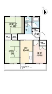 UR新多聞【4070304号室】の間取り