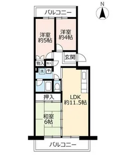 UR鳴海【4010503号室】の間取り