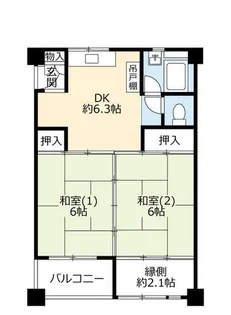 UR新豊里【0090312号室】の間取り