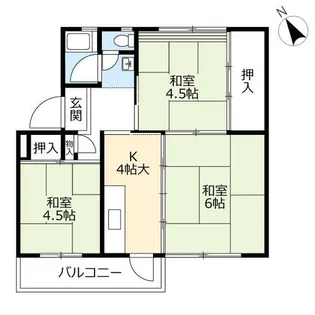 UR志徳【0110403号室】の間取り