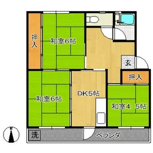 コーポタケヤ【403号室】の間取り