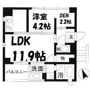 パークホームズ覚王山EAST【2階】の間取り