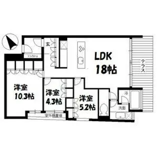 VISCONTI覚王山【2階】の間取り