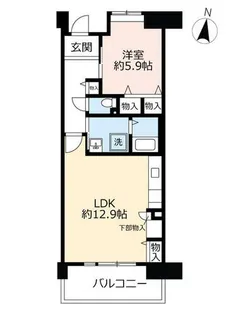 URサンヴァリエ東長居【0140911号室】の間取り