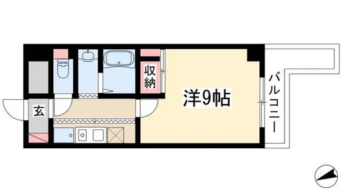 JJ八事ビル(ジェイジェイヤゴトビル)【6階】の間取り