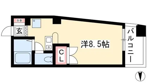 ドール新栄【4階】の間取り